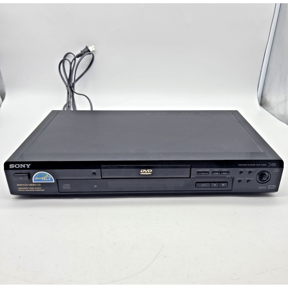 Sony DVP-S360 CD/DVD Player - No Remote - Tested Works